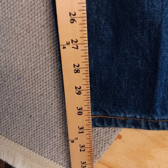 Levis 550 Vintage Jeans Womens 14M 33X31 Blue Relaxed Tapered High Western Y2K - Picture 14 of 15